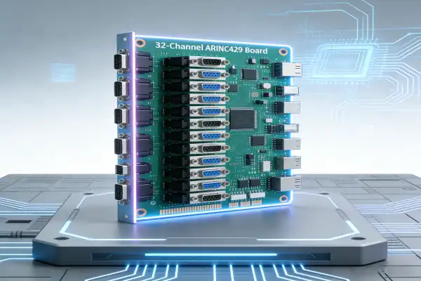 32-Channel ARINC429 Board for Real-Time Avionics Data Monitoring